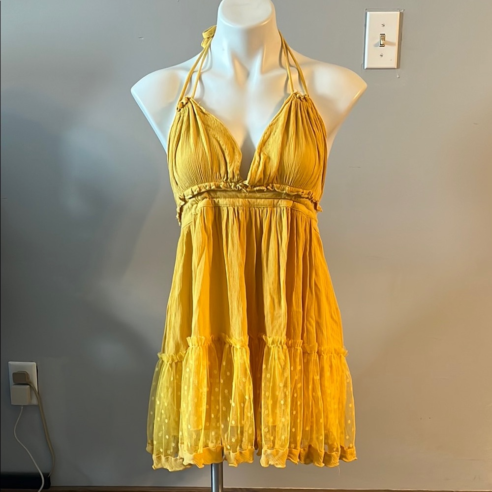 Yellow Halter Dress